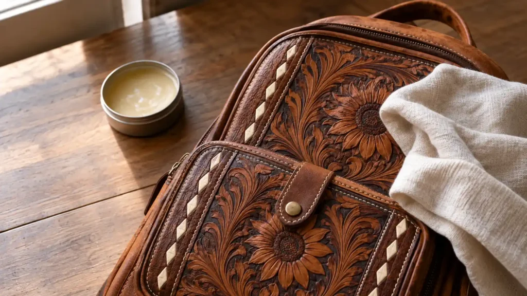 Break In a Leather Backpack