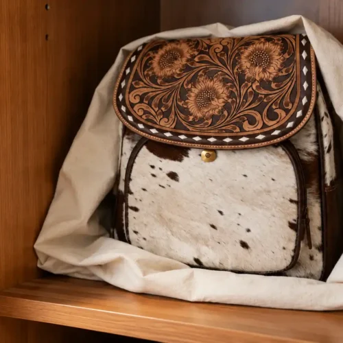 how to store a leather bag
